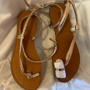 Gold SCHUTZ strappy sandals
